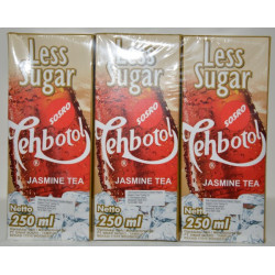 Sosro - TehBotol ORIGINAL or Less Sugar Jasmine Tea 250mlx6
