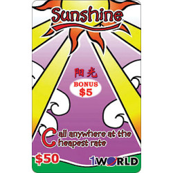Sunshine Card $50 Sunshine Card $50
